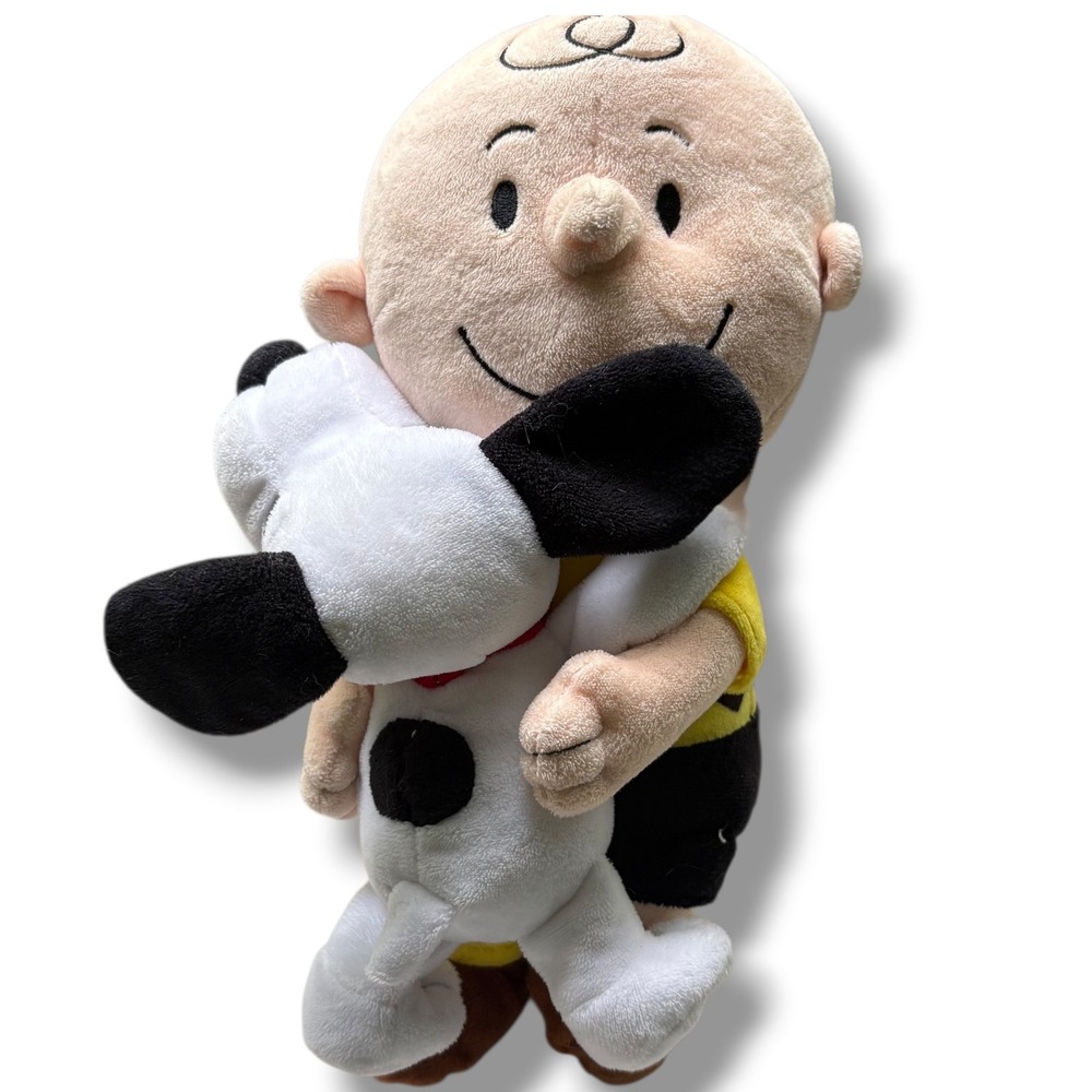 Hallmark Peanuts Charlie Brown Hugging Snoopy Plush Stuffed Toy MJB3444 2021